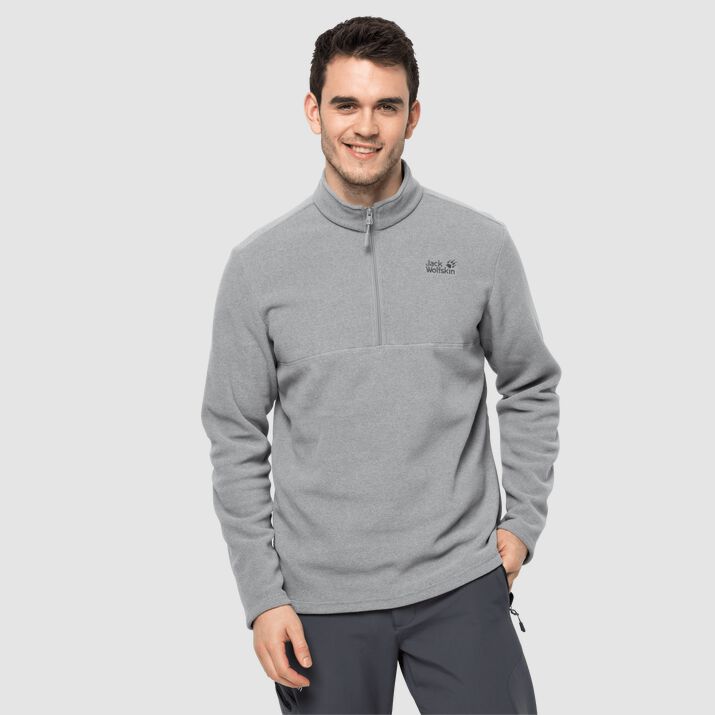 Jack Wolfskin Mens Gecko Fleece Jumper Grey 548279EAH